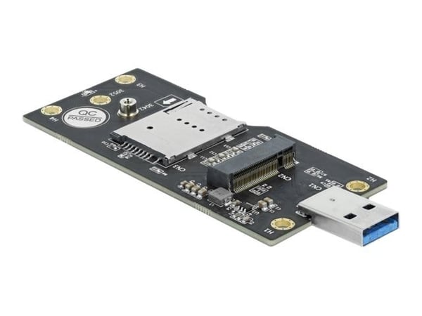 Delock USB 3.0 omformer type A hann til M.2 Key B med SIM-spor