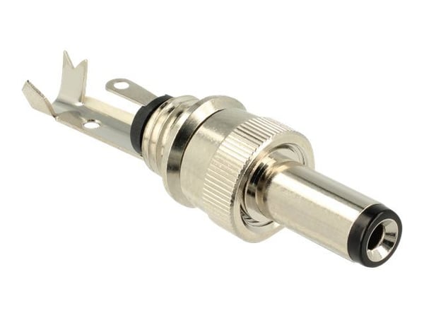 Delock - Strømkontakt - DC-jakk 5,5 mm x 12 mm (ID: 2,1 mm) (hann) - 18 V - 2 A
