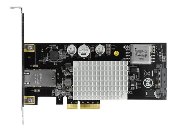 DeLOCK GE10P-PCIE4XG301, Sisäinen, Langallinen, PCI Express, Ethernet, 100 Mbit/s