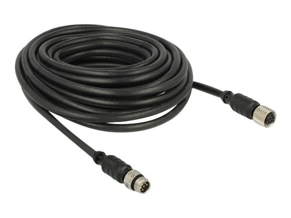 Navilock - GPS-kabel - 6-stifts M8 hann til 6-stifts M8 hunn - 10 m - svart