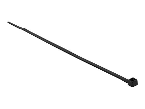 DeLOCK 19556, Kaksiaukkoinen johdinside, Polyamidi, Musta, 8,1 cm, 30 cm, 4,8 mm