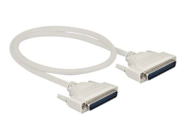 Delock - Seriell kabel - DB-37 (hann) til DB-37 (hann) - 50 cm - tommelskruer - beige