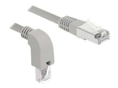 Delock - Koblingskabel - RJ-45 (hann) vinklet nedover til RJ-45 (hann) vinklet nedover - 50 cm - 0.56 cm - SF/UTP - CAT 5e - halogenfri, formstøpt,...