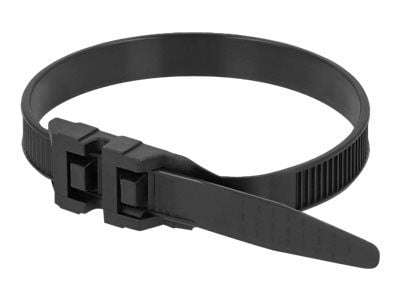 Delock Cable Tie with Double Locking - Kabelsamlare - 19 cm - svart