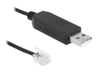 Delock - Seriell adapter - USB 2.0 - RS-232 x 1 - svart