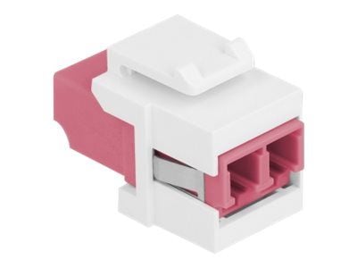 Delock - Kopplingsdon för nätverk - LC multiläge (hona) till LC multiläge (hona) - fiberoptisk - duplex - trapetsjack - vit, violett Delock - Kopplingsdon för nätverk - LC multiläge (hona) till LC multiläge (hona) - fiberoptisk - duplex - trapetsjack - vit, violett