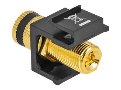 Delock - Modulinnlegg - Binding Post - svart, black insulator