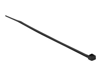 DeLOCK 19187, Kaksiaukkoinen johdinside, Polyamidi, Musta, 3,6 cm, 15 cm, 3,6 mm