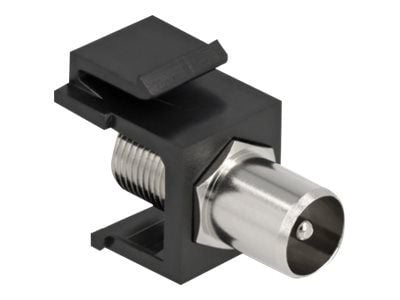 Delock Keystone Module IEC male > F female - Modulinnlegg - IEC-kontakt - svart