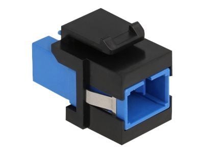 Delock - Modulaarinen lisäosa (kytkin) - SC SM - musta, sininen