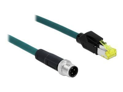 DeLOCK 85442, 2 m, SF/UTP (S-FTP), M12, RJ-45