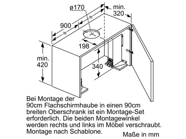 Siemens LZ49200 - Hetteinstalleringssett