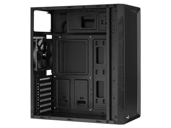 AeroCool Split - Tower - ATX - sidepanel med vindu (akryl) - ingen strømforsyning (ATX) - svart - USB/lyd
