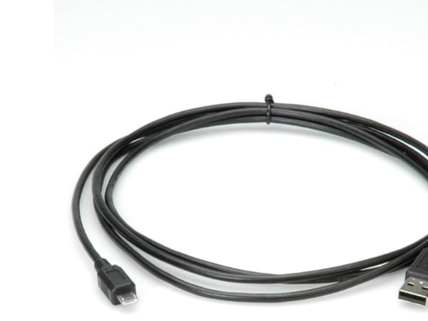 ROLINE 11.02.8752, 1,8 m, USB A, Micro-USB B, USB 2.0, 0,48 Gbit/s, Sort