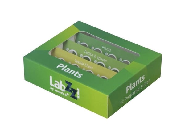 Levenhuk LabZZ P12 preparerade objektglas – växter set