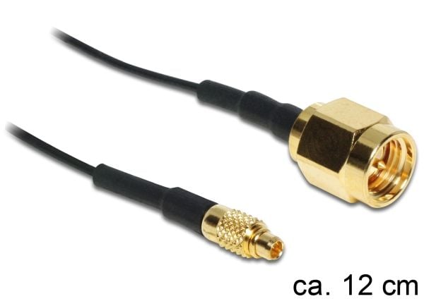 DeLOCK - Antennisovitin - SMA (han) til MMCX (han) - 12 cm - lajittelu