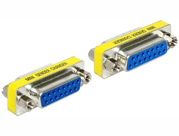 DeLOCK 65480, Sub-D 15, Sub-D 15, Sininen, Hopea