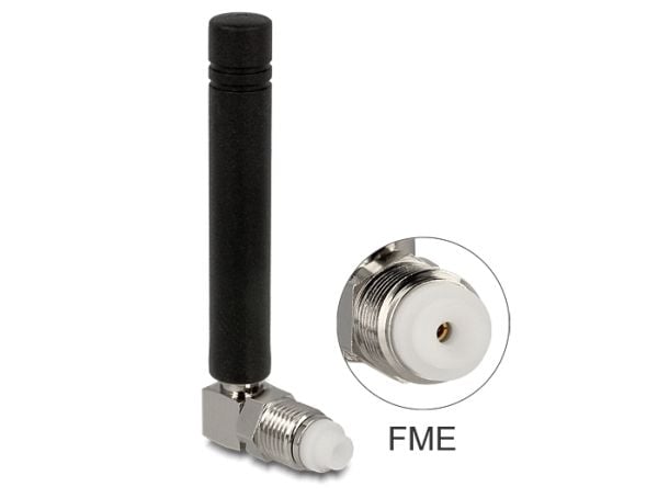 Delock GSM Quadband Antenna - Antenne - 5.42 cm - mobiltelefon - 2 dBi - rundtstrålende - svart