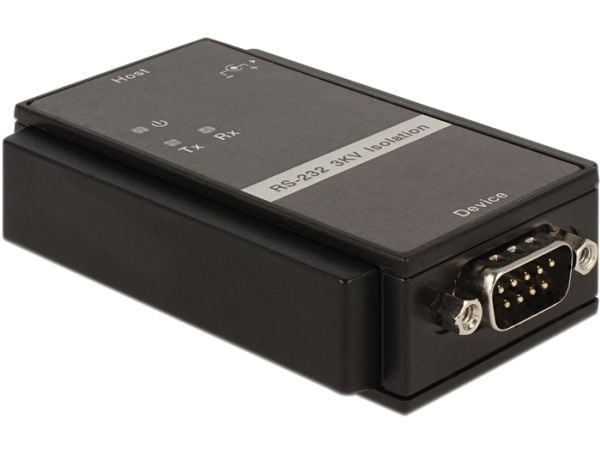 Delock Converter RS-232 > RS-232 with 3 kV Isolation - Serial isolation adapter
