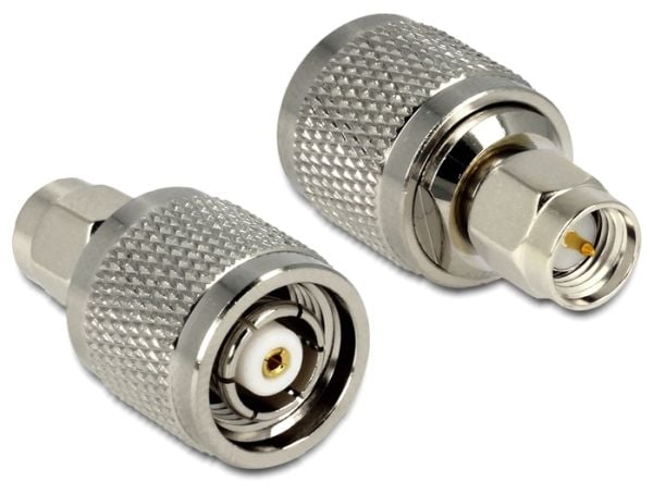 DeLOCK 88853, RP-TNC, SMA, Nikkeli/Kulta, Hopea, 26,7 mm, Muovipussi