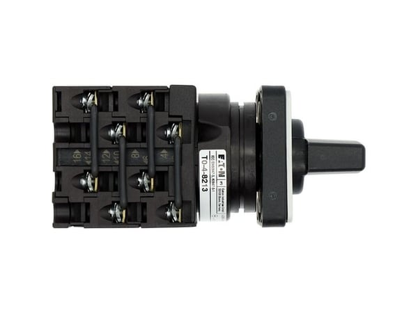 Eaton T0-4-8213/E, Vipukytkin, 4P, Muovi, Musta, Metallinen, IP65, 48 mm