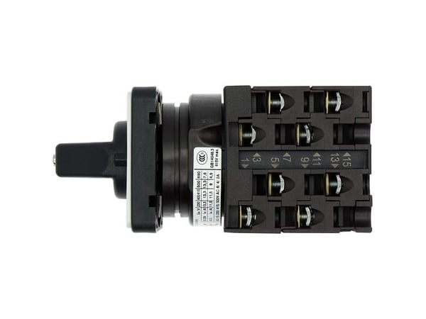 Eaton T0-4-8213/E, Vipukytkin, 4P, Muovi, Musta, Metallinen, IP65, 48 mm