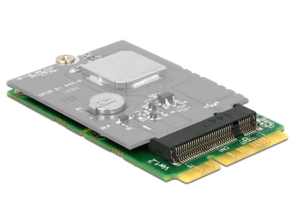 Delock Adapter MiniPCIe > M.2 NGFF - Lagringskontroll - M.2 - 1 kanal - M.2 Card - PCIe