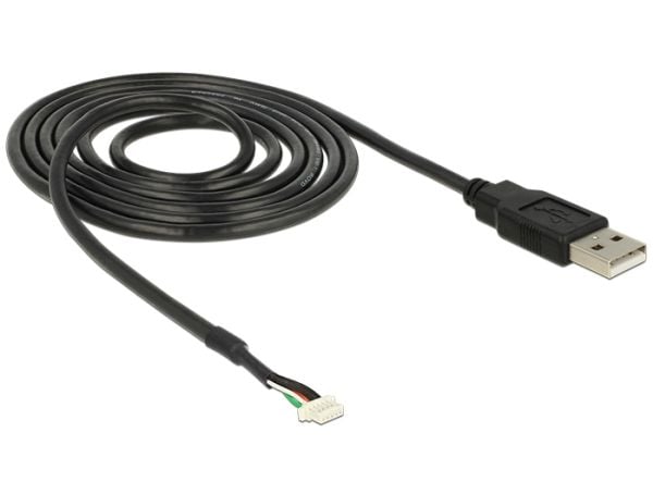 Delock - Synkronkabel til kamera - USB han til digital kamera-konnektor han - 1.5 m - sortti