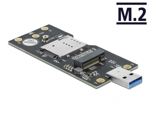Delock - Liitäntäsovitin - M.2 - M.2-kortti - USB 3.0