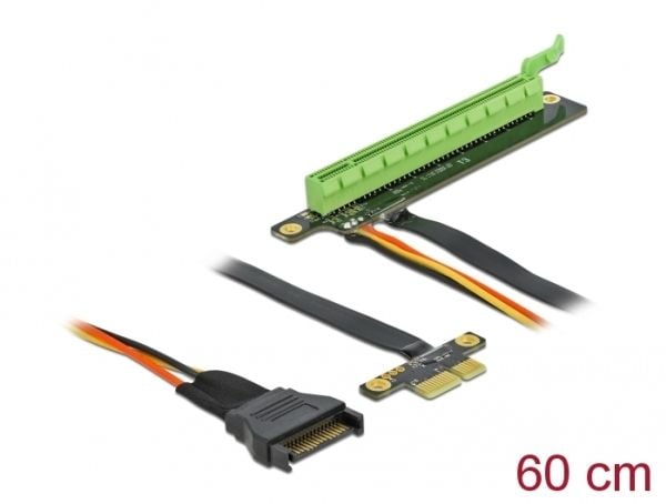 Delock PCI Express x1 to x16 with flexible cable - Stigekort