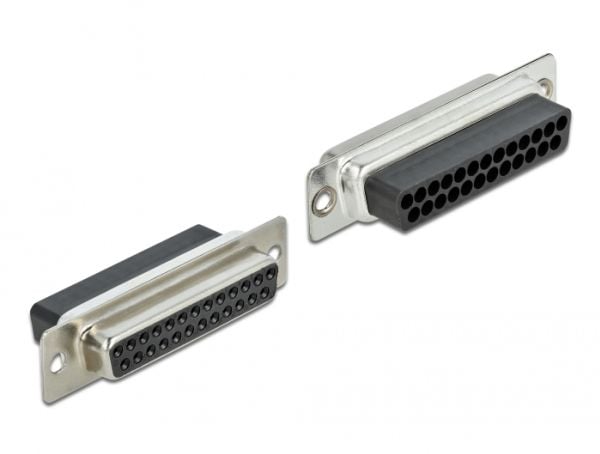 Delock Adapter Sub-D 25 pin female to RJ45 female Assembly Kit - Seriell adapter - RJ-45 (hunn) til DB-25 (hann) - grå