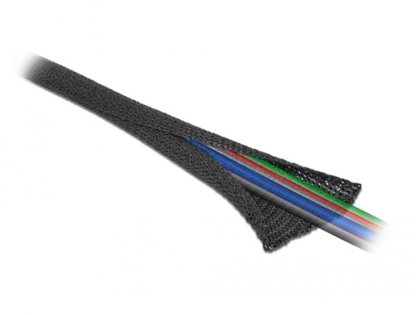 Delock - Kabelskydd - 2 m - svart