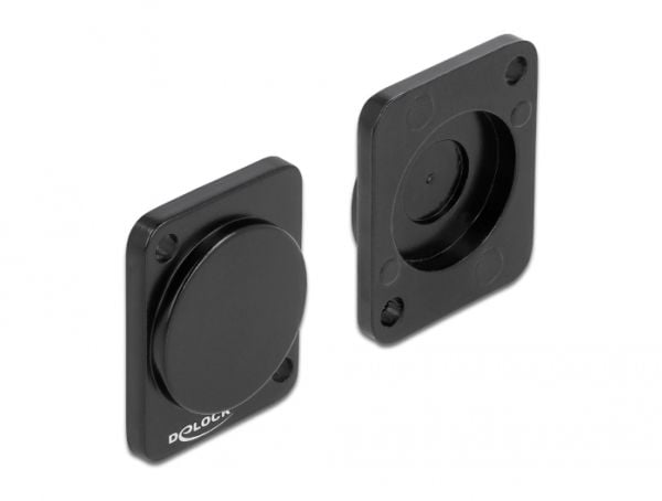 Delock D-Type cover - Outlet cover - svart