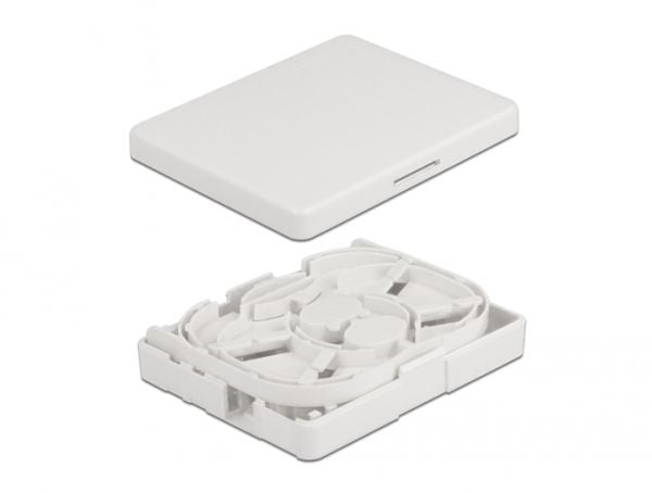 Delock - Fiber-optic connection box - veggmonterbar - hvit