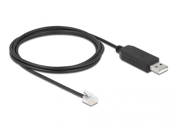 Delock - Seriell adapter - USB 2.0 - RS-232 x 1 - svart