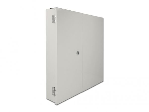 Delock - Fiberoptikdistribueringsbox - väggmontering - grå