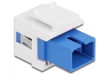 Delock - Modulinnlegg - SC - hvit, blå