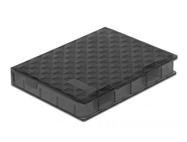 Delock Protection Box - Beskyttelsesboks for harddisk - kapasitet: 1 harddiskstasjon (2,5") - grå