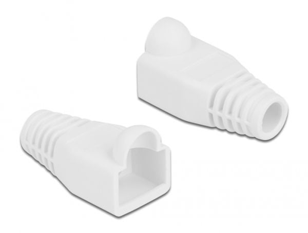 Delock Strain relief for RJ45 plug - Nettverkskabeloppstart - hvit (en pakke 20)