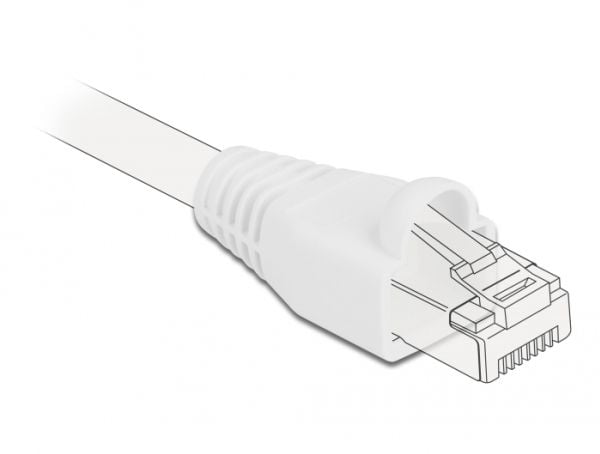 Delock Strain relief for RJ45 plug - Nettverkskabeloppstart - hvit (en pakke 20)