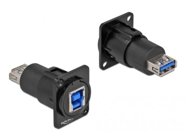 Delock D-Type Module - Modulær facilitet plade snape-in - panelmonterbar - USB 3.0 Type B - lajittelu