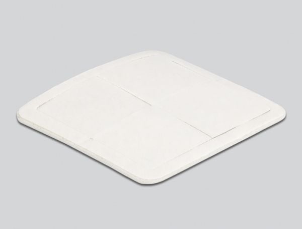 Delock - Kabelholder for kabler - hvit (en pakke 2)