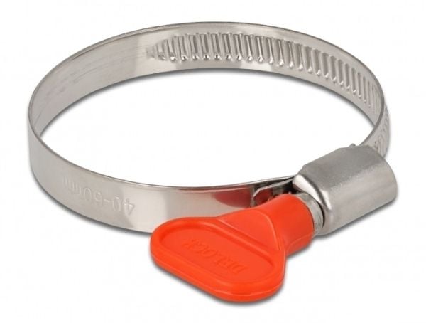 DeLOCK 19449, Ruuvipuristin (ruuvipyörä), Metallinen, Punainen, Muovi, Ruostumaton teräs, 6 cm, Kiina