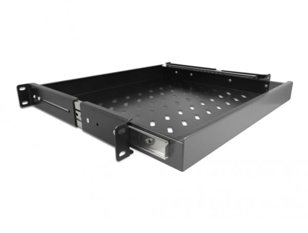 Delock - Stativskuffe - sort - 1U - 19"
