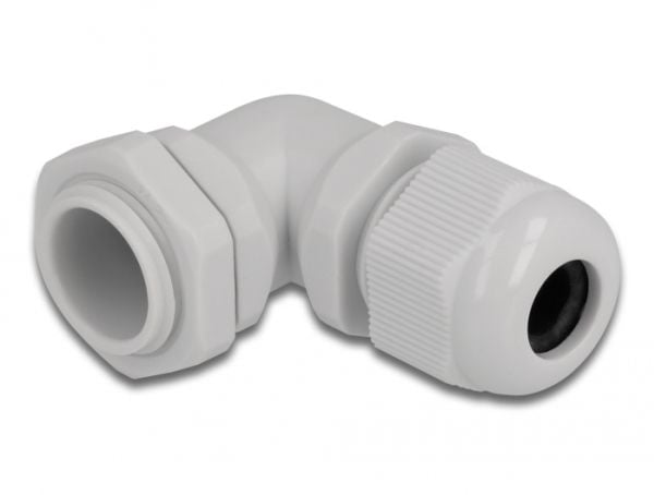 DeLOCK 60297, Harmaa, Muovi, 1 kpl, Kulmikas, PG11, 8 mm