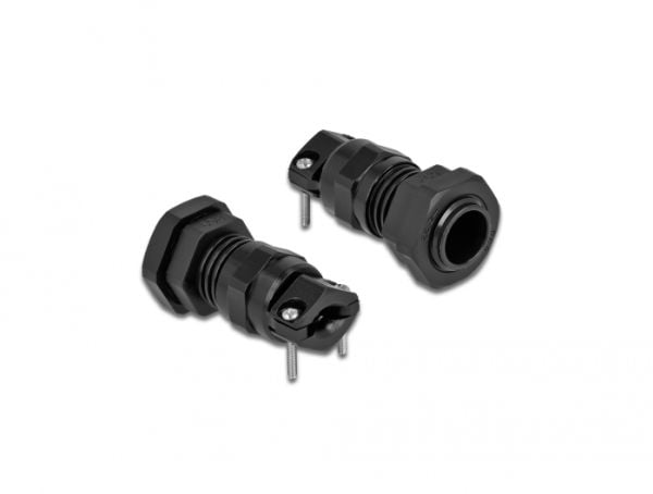 DeLOCK 60351, Musta, Metalli, Muovi, 1 kpl, Suora, PG9, 8 mm
