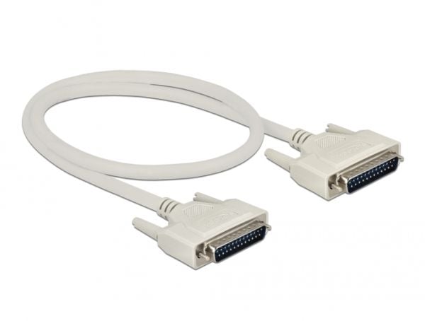 Delock - Seriell kabel - DB-25 (hann) til DB-25 (hann) - 50 cm - tommelskruer - beige