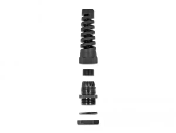 DeLOCK 60345, Musta, Muovi, 1 kpl, Suora, PG13.5, 9 mm