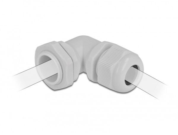 DeLOCK 60299, Harmaa, Muovi, 1 kpl, Kulmikas, PG13.5, 9 mm