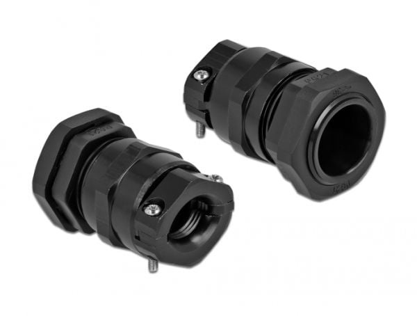 DeLOCK 60359, Musta, Metalli, Muovi, 1 kpl, Suora, PG21, 1 cm